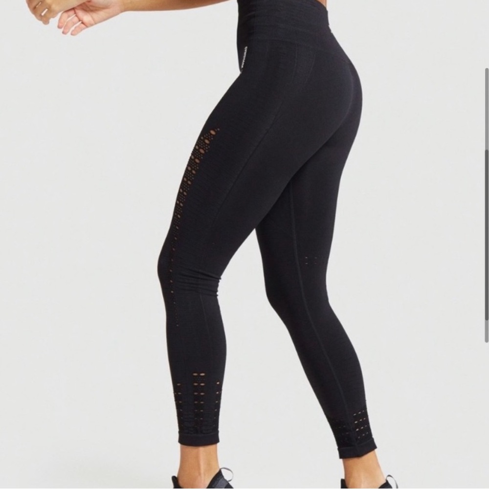 Gymshark Energy+ Seamless Leggings - Black Size S - Picture 3 of 10